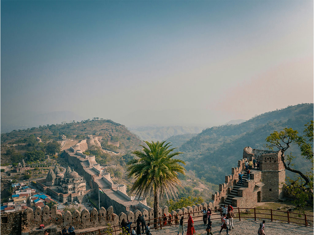 Aravalli hills at Kumbhalgarh